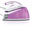 Statie de calcat Bosch Serie 2 TDS2110, 2400 W, Palladium-Glissée, 4,3 bar, i-Temp Advanced, super-jet abur 180 g/min, 1,5 l, Calc'nClean Easy, Eco, alb/roz