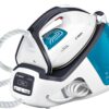 Statie de calcat Bosch EasyComfort TDS4050, 2400 W, Ceranium Glissée, 5,5 bar, i-Temp, 120 g/ min, super-jet abur 290 g/min, 1,4 l, Calc'nClean Easy, Calc'nClean Timer, culori: alb / ice blue / night blue