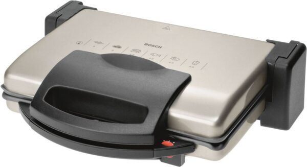 Grill Bosch TFB3302V, 1800 W, termostat reglabil, Negru/Aluminiu