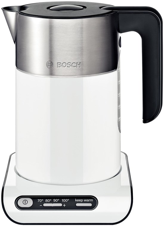 Fierbator de apa Bosch Styline TWK8611P, 2400 W, 1.5 l, Alb