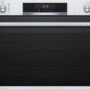 Cuptor incorporabil Bosch Serie 6 VBC5580S0, 90 cm, Electric, 85 l, Clasa A, 10 functii, Catalitic (pereti laterali, perete posterior), LCD, TouchControl si butoane retractabile, 1 suport telescopic independent, Inox