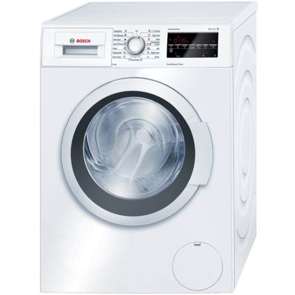 Masina de spalat rufe Bosch Serie 6 Avantixx WAT28460BY, 8 Kg, 1400 rpm, A+++, EcoSilence Drive, Alb