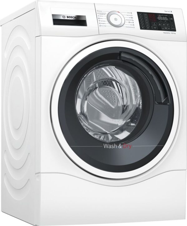 Masina de spalat rufe cu uscator Bosch WDU28540EU, 10 kg / 6 kg, 1400 rpm, Clasa A, EcoSilence Drive, Alb