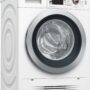 Maşină de spălat rufe cu uscător Bosch Serie 6 WVH28420BY, 7 kg spălare/4 kg uscare, 1400 rpm, Clasa A, Functie Reîncărcare, Motor EcoSilence Drive™, Display, Control electronic, Clasa A, Alb