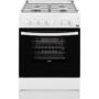 Aragaz Zanussi ZCG612H1WA, Gaz, 4 Arzatoare, Grill, Rotisor, Aprindere Electrica, 60x60 cm, Alb