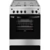 Aragaz Zanussi ZCG612H1XA, Gaz, 4 Arzatoare, Grill, Rotisor, Aprindere Electrica, 60x60 cm, Inox