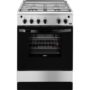 Aragaz Zanussi ZCG612H1XA, Gaz, 4 Arzatoare, Grill, Rotisor, Aprindere Electrica, 60x60 cm, Inox