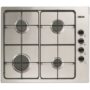 Plita incorporabila Zanussi ZGH62414XA, Gaz, 4 Arzatoare, Butoane negre in lateral, 60 cm, Inox