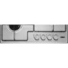 Plita incorporabila Zanussi ZGH65414XS Gaz, 4 Arzatoare, Butoane argintii, 60 cm, Inox