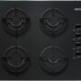 Plita incorporabila Zanussi ZGO62414BA, 4 arzatoare gaz; Aprindere electrica integrata; Control cu butoane lateral; Dispozitiv siguranta; 60 cm; Sticla neagra